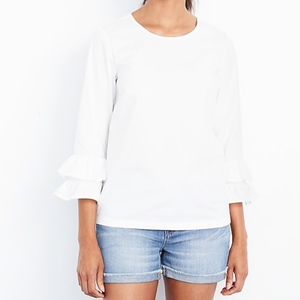 J Crew white work blouse
